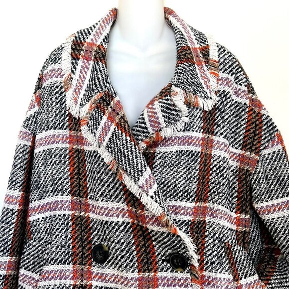 NWOT ANTHRO EVA FRANKO “CARRIE” DOUBLE BREASTED PLAID JACKET - Picture 4 of 15